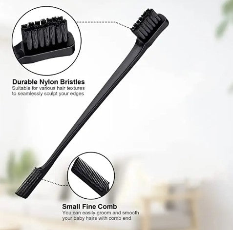 Hair Styling Set (Easy to use hair styling tools) Set Include Edge Brush, Straight Tail Comb, and 3 Row Brush