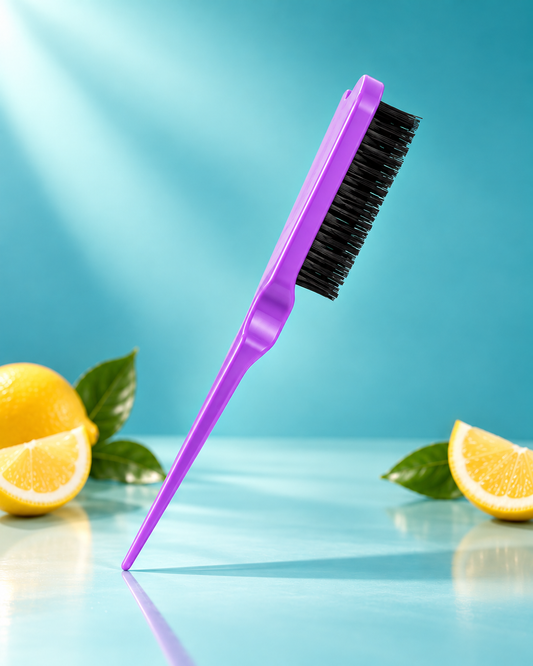 3-Row Heatless Nylon Bristle Smoothing Curly Hair Brush